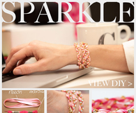 Rhinestone Braided Bracelet DIY