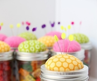 Pin cushion jars