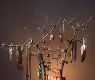 Rustic jewelry stand