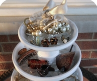Terra Cotta Jewelry Stand
