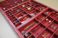 Ruby red jewelry organizer