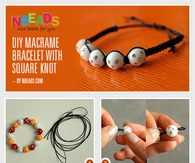 DIY Macrame Bracelet with Square Knot