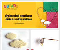 DIY Beaded Necklace - Make A Raindrop Necklace