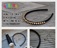 A Headband with Cone Beads