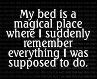 my bed