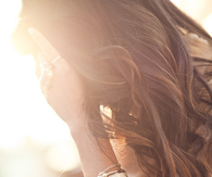 The light in her hair