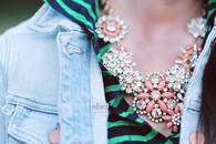 Pink floral bling