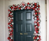 Baubles around the door