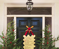 Holiday notes on the door