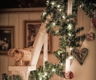 Heart and light stair decoration 