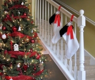 Stockings on the stairs