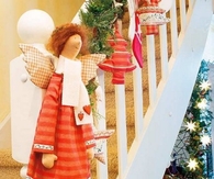 Hanging christmas angels