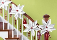 White floral decor