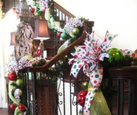 Festive ornament ribbon decorations