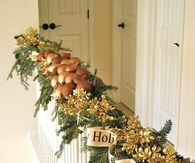 Happy Holidays Banister Decor