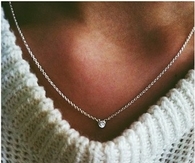 Charming diamond necklace