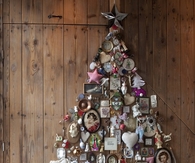 Alternative christmas tree of junk