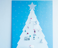 Painted christmas tree