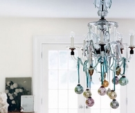 Christmas tree chandelier