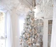 An elegant white christmas