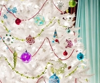 White colorful Xmas Tree