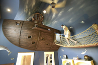 Pirate ship bedroom