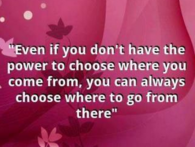 You have the choice