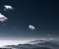 Snow covered mountains