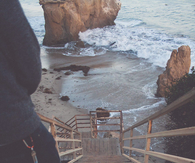 Beach stairway