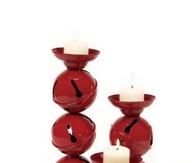 Jingle bell candle holders