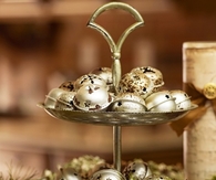 Two tier jingle bell decor