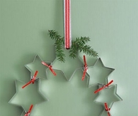 Cookie cutter star wreath
