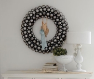 Silver wall wreath