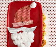Santa claus snack container