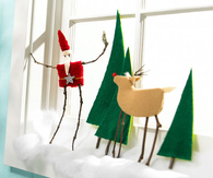 Santa and rudolph