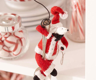 Santa claus mouse ornament