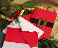Santa inspired christmas cards