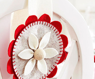 Abstract flower circle