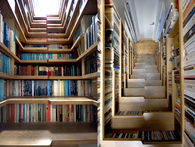 The staircase bookshelf