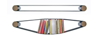 Elastic bookshelf