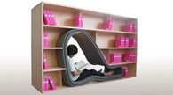 The cave bookshelf