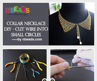 Collar Necklace DIY - Cut Wire Into Small Circles
