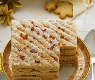 Hazelnut praline torte