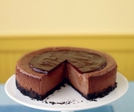 Triple chocolate cheesecake