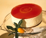 Blood orange cheesecake