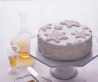 Snowcapped fruitcake