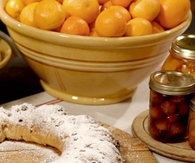 Stollen wreath bread