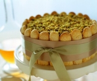 Pistachio charlotte