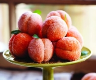 Pesche con crema