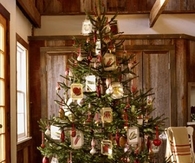 Tissue star christmas ornaments